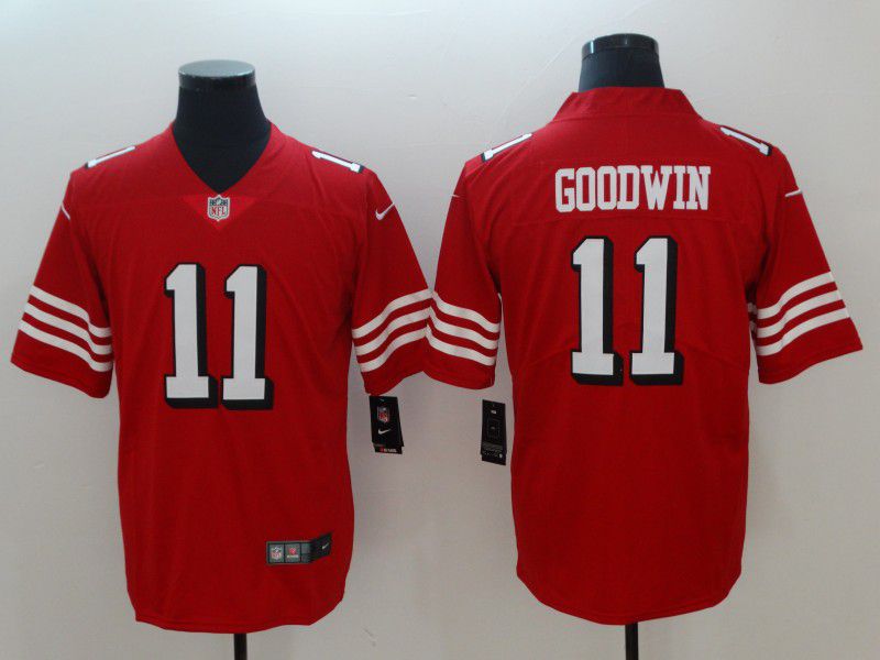 Men San Francisco 49ers 11 Goodwin Red Nike Vapor Untouchable Limited NFL Jerseys